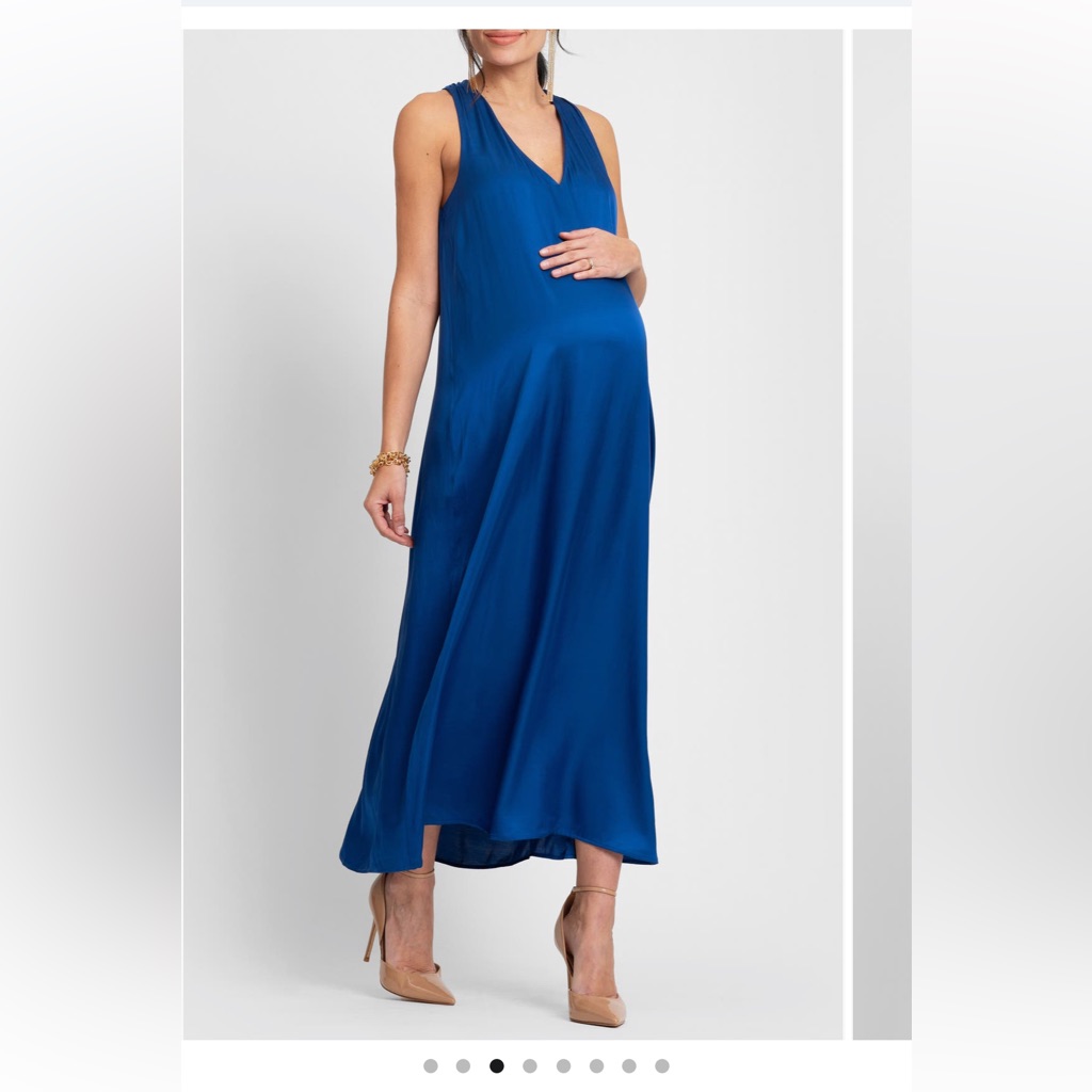 Seraphine Blue Maternity Dress